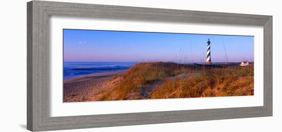 Cape Hatteras Lighthouse on the coast, Hatteras Island, Outer Banks, Buxton, North Carolina, USA-null-Framed Photographic Print