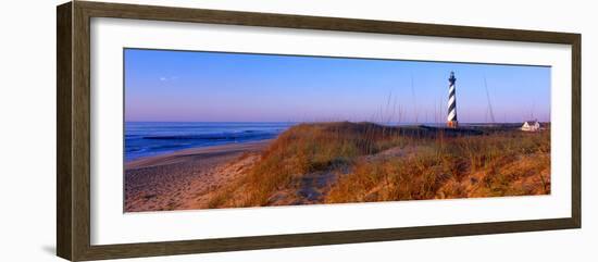 Cape Hatteras Lighthouse on the coast, Hatteras Island, Outer Banks, Buxton, North Carolina, USA-null-Framed Photographic Print