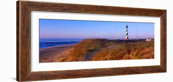 Cape Hatteras Lighthouse on the coast, Hatteras Island, Outer Banks, Buxton, North Carolina, USA-null-Framed Photographic Print