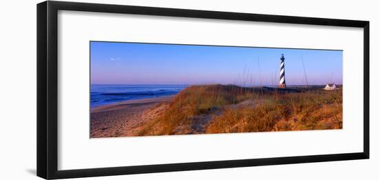 Cape Hatteras Lighthouse on the coast, Hatteras Island, Outer Banks, Buxton, North Carolina, USA-null-Framed Photographic Print