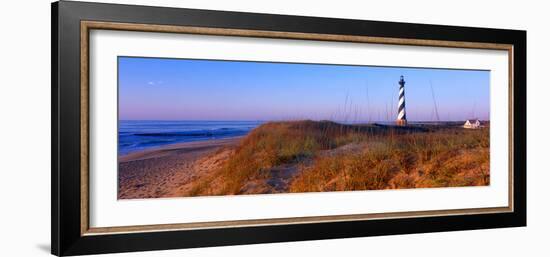 Cape Hatteras Lighthouse on the coast, Hatteras Island, Outer Banks, Buxton, North Carolina, USA-null-Framed Photographic Print