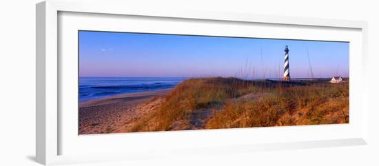 Cape Hatteras Lighthouse on the coast, Hatteras Island, Outer Banks, Buxton, North Carolina, USA-null-Framed Photographic Print