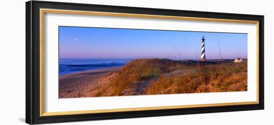 Cape Hatteras Lighthouse on the coast, Hatteras Island, Outer Banks, Buxton, North Carolina, USA-null-Framed Photographic Print