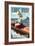 Cape May, New Jersey - Boating Pinup Girl-Lantern Press-Framed Art Print