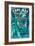 Cape May, New Jersey - Mermaids Vintage Sign-Lantern Press-Framed Art Print