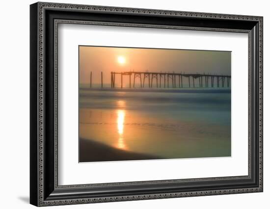 Cape May, New Jersey, USA, morning, pier, sunrise-Sheila Haddad-Framed Photographic Print