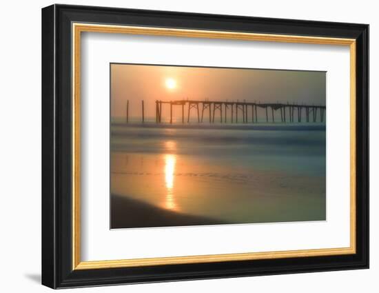 Cape May, New Jersey, USA, morning, pier, sunrise-Sheila Haddad-Framed Photographic Print