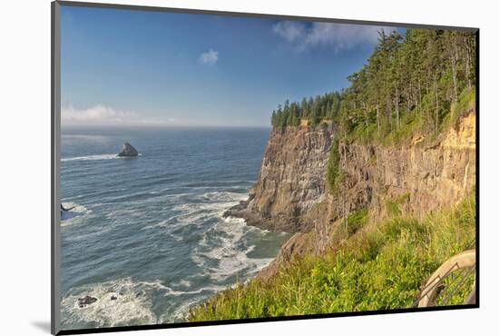 Cape Meares headland on the Pacific coast, Tillamook County, Oregon, USA-null-Mounted Photographic Print