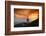 Cape Meares Lighthouse at golden hour, Tillamook County, Oregon, USA-Panoramic Images-Framed Photographic Print