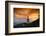 Cape Meares Lighthouse at golden hour, Tillamook County, Oregon, USA-Panoramic Images-Framed Photographic Print