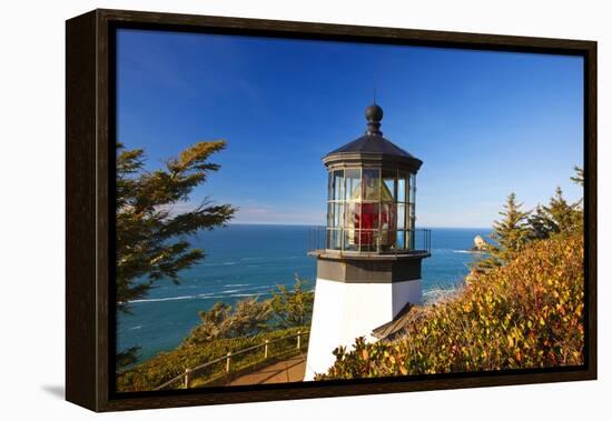 Cape Meares Lighthouse, from Cape Meares, Oregon, USA-Craig Tuttle-Framed Premier Image Canvas