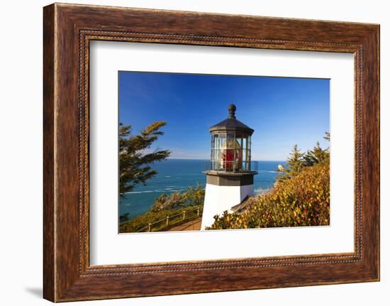 Cape Meares Lighthouse, from Cape Meares, Oregon, USA-Craig Tuttle-Framed Photographic Print