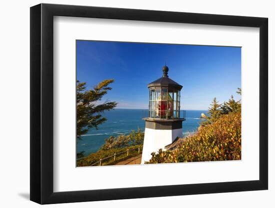 Cape Meares Lighthouse, from Cape Meares, Oregon, USA-Craig Tuttle-Framed Photographic Print