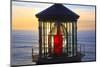Cape Meares Lighthouse Lens at Sunset, from Cape Meares, Oregon, USA-Craig Tuttle-Mounted Photographic Print