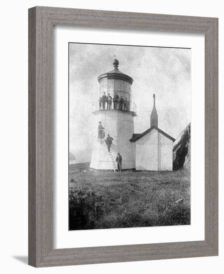 Cape Meares Lighthouse, Oregon No.2-Lantern Press-Framed Art Print