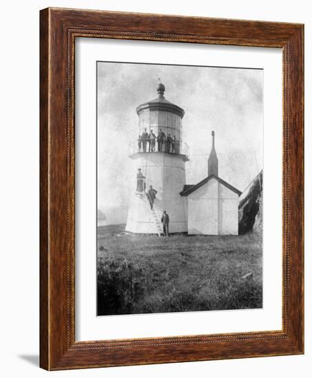 Cape Meares Lighthouse, Oregon No.2-Lantern Press-Framed Art Print