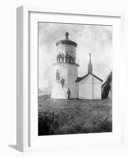 Cape Meares Lighthouse, Oregon No.2-Lantern Press-Framed Art Print