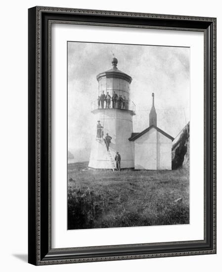 Cape Meares Lighthouse, Oregon No.2-Lantern Press-Framed Art Print