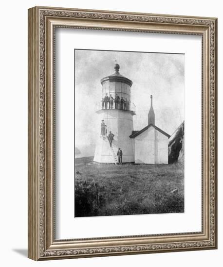 Cape Meares Lighthouse, Oregon No.2-Lantern Press-Framed Art Print