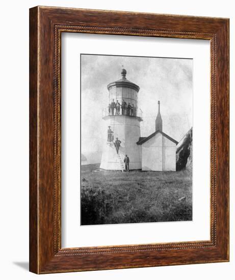 Cape Meares Lighthouse, Oregon No.2-Lantern Press-Framed Art Print