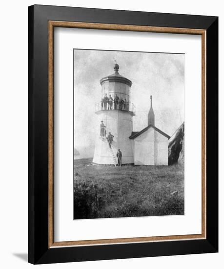 Cape Meares Lighthouse, Oregon No.2-Lantern Press-Framed Art Print