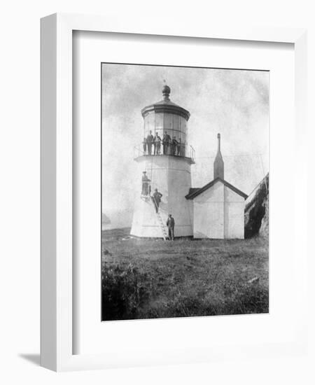 Cape Meares Lighthouse, Oregon No.2-Lantern Press-Framed Art Print