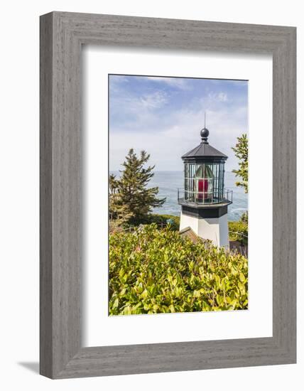 Cape Meares, Oregon, USA. Cape Meares lighthouse on the Oregon coast.-Emily Wilson-Framed Photographic Print