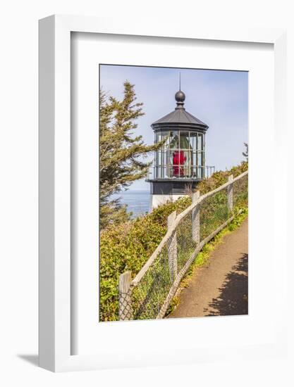 Cape Meares, Oregon, USA. Cape Meares lighthouse on the Oregon coast.-Emily Wilson-Framed Photographic Print