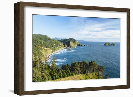 Cape Mears Along The Oregon Coast-Justin Bailie-Framed Photographic Print