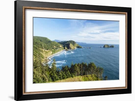 Cape Mears Along The Oregon Coast-Justin Bailie-Framed Photographic Print