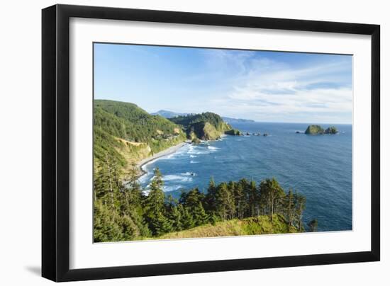 Cape Mears Along The Oregon Coast-Justin Bailie-Framed Photographic Print