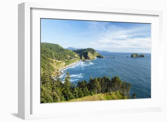 Cape Mears Along The Oregon Coast-Justin Bailie-Framed Photographic Print