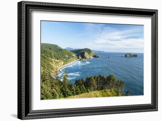 Cape Mears Along The Oregon Coast-Justin Bailie-Framed Photographic Print