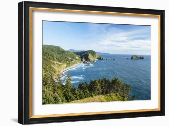 Cape Mears Along The Oregon Coast-Justin Bailie-Framed Photographic Print