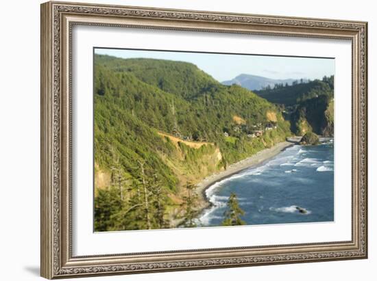 Cape Mears Along The Oregon Coast-Justin Bailie-Framed Photographic Print