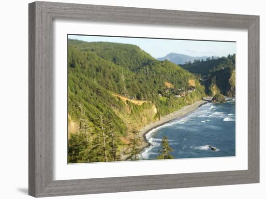 Cape Mears Along The Oregon Coast-Justin Bailie-Framed Photographic Print