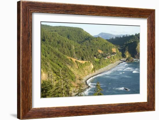 Cape Mears Along The Oregon Coast-Justin Bailie-Framed Photographic Print