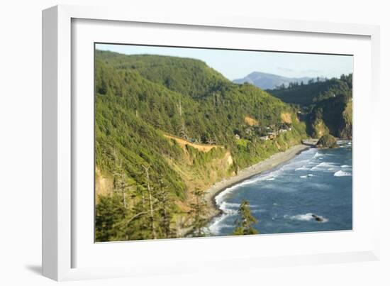 Cape Mears Along The Oregon Coast-Justin Bailie-Framed Photographic Print