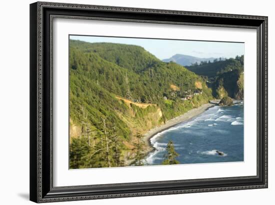 Cape Mears Along The Oregon Coast-Justin Bailie-Framed Photographic Print