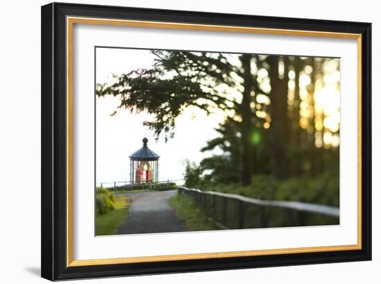 Cape Mears Lighthouse Along The Oregon Coast-Justin Bailie-Framed Photographic Print