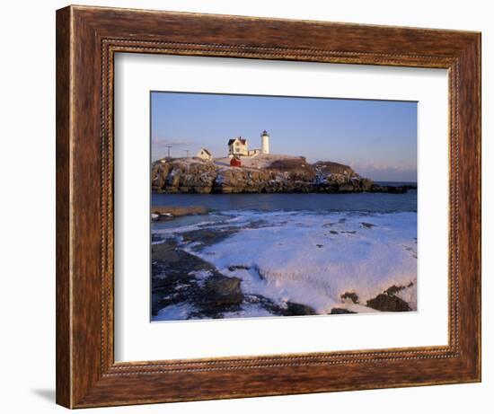 Cape Neddick Lighthouse, The Nubble, Maine, USA-Jerry & Marcy Monkman-Framed Photographic Print