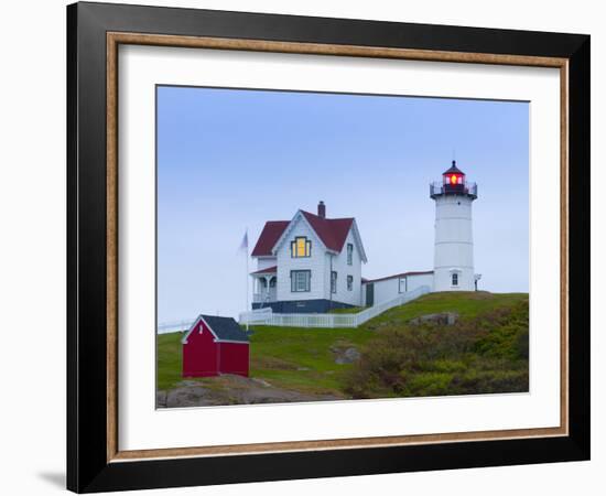 Cape Neddick (The Nubble) Lighthouse, Cape Neddick, Maine, New England, USA, North America-Alan Copson-Framed Photographic Print