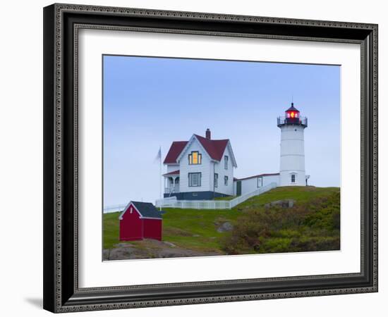 Cape Neddick (The Nubble) Lighthouse, Cape Neddick, Maine, New England, USA, North America-Alan Copson-Framed Photographic Print