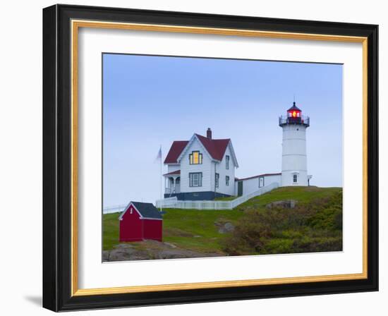 Cape Neddick (The Nubble) Lighthouse, Cape Neddick, Maine, New England, USA, North America-Alan Copson-Framed Photographic Print