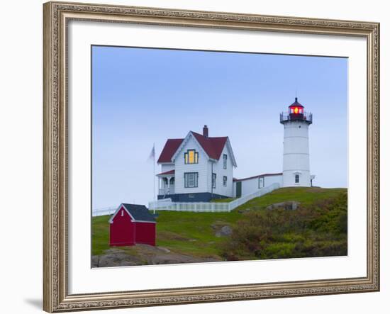 Cape Neddick (The Nubble) Lighthouse, Cape Neddick, Maine, New England, USA, North America-Alan Copson-Framed Photographic Print