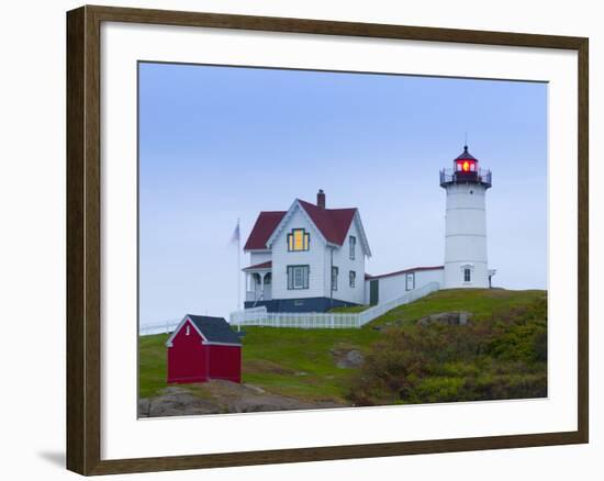 Cape Neddick (The Nubble) Lighthouse, Cape Neddick, Maine, New England, USA, North America-Alan Copson-Framed Photographic Print