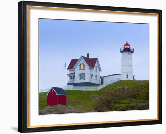 Cape Neddick (The Nubble) Lighthouse, Cape Neddick, Maine, New England, USA, North America-Alan Copson-Framed Photographic Print