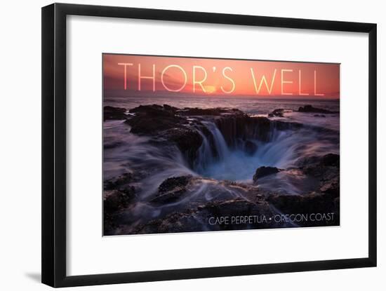 Cape Perpetua, Oregon Coast - Thors Well-Lantern Press-Framed Art Print