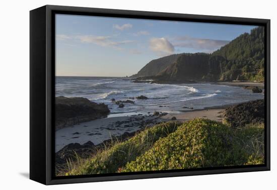 Cape Perpetua, Oregon.-Alan Majchrowicz-Framed Premier Image Canvas