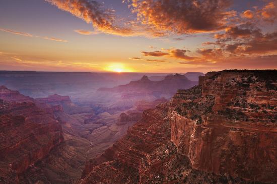 Cape Royal Viewpoint at Sunset, North Rim, Grand Canyon Nat'l Park